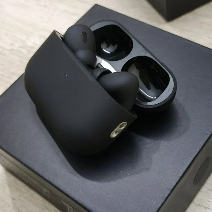 AirPods Pro 2 Black Edition With Buzzer/ Black Color/ Earbuds Black | Bluetooth Wireless Earbuds with Magnetic Charging Case | Compatible with iPhone & Android/ Airpods Pro 2/ Airpods Pro 2nd Generation/ Airpods Bluetooth