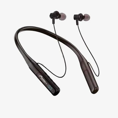 Fontec Nano Wireless Neckband Bluetooth 60 Hours Talk In-Ear Headphones – Stylish Neckband Earphones with SD Card Slot, Hi-Fi Stereo Sound, Built-in Mic & Long Battery – Comfortable Fontec Neckband Wireless Headphones for Music, Sports & Calls